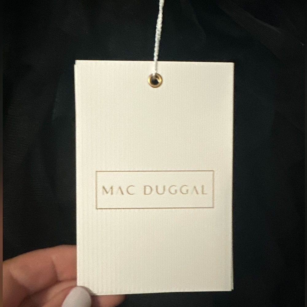 NWT Mac Duggal ruffle sleeve tulle mini dress *perfect for holidays* - Picture 3 of 9